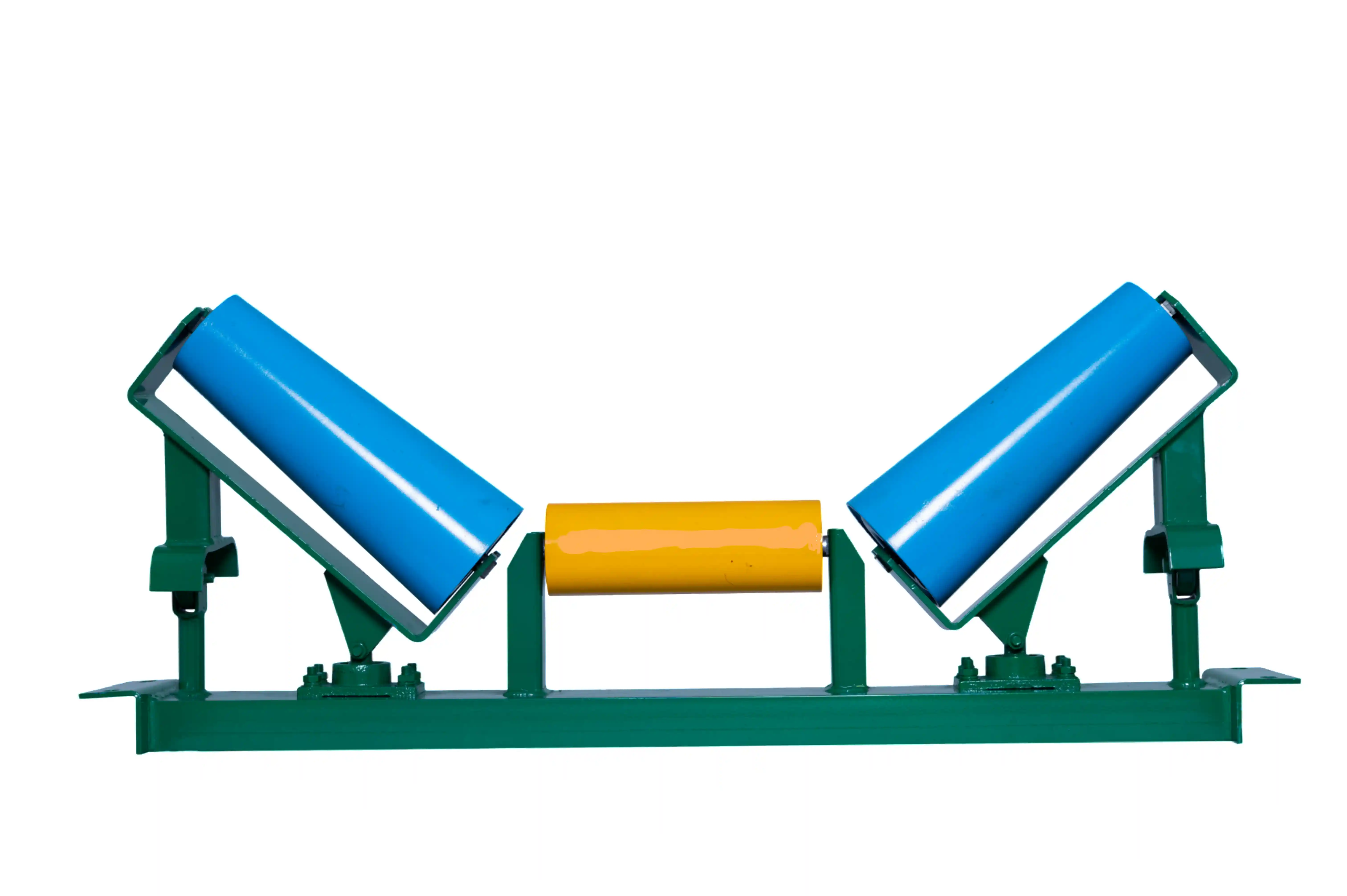 Selvjusterende koniske løpehjul for transportørsystem